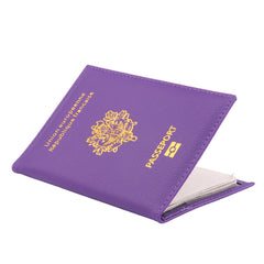 1 Pc Classic Pattern Passport Case Portable Travel Wallet