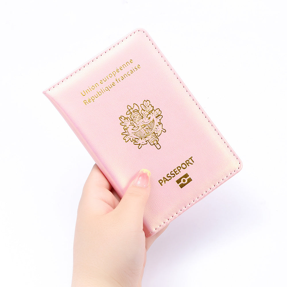 1 Pc Classic Pattern Passport Case Portable Travel Wallet