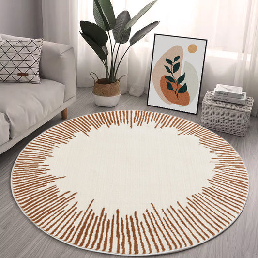 Modern Minimalist Carpets Soft Bedroom Decor Round Rug Xmas Home