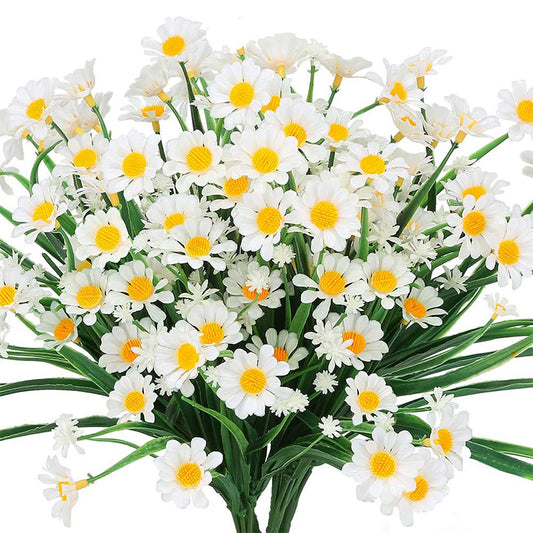 UV Resistant Plastic Daisies Home/Outdoor Decoration Artificial Flowers