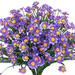 UV Resistant Plastic Daisies Home/Outdoor Decoration Artificial Flowers