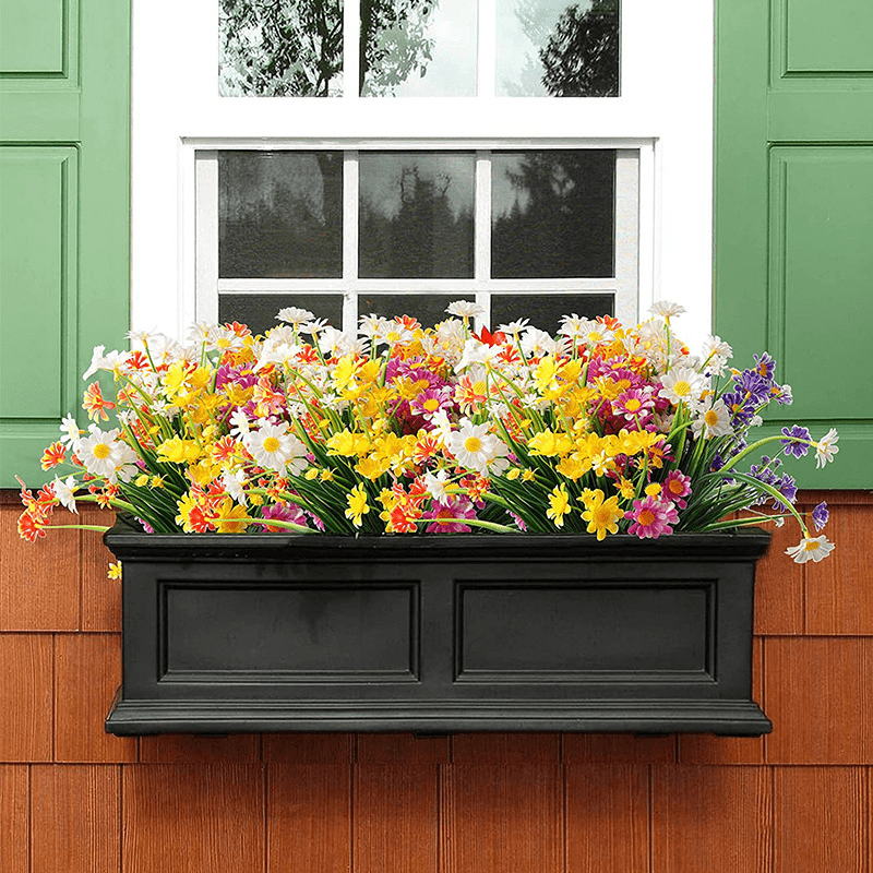UV Resistant Plastic Daisies Home/Outdoor Decoration Artificial Flowers