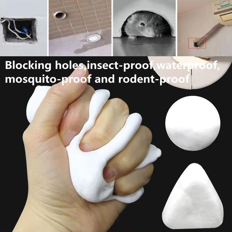 5pcs Wall Hole Sealant Sewer Pipe Waterproof Sealing Solid Glue