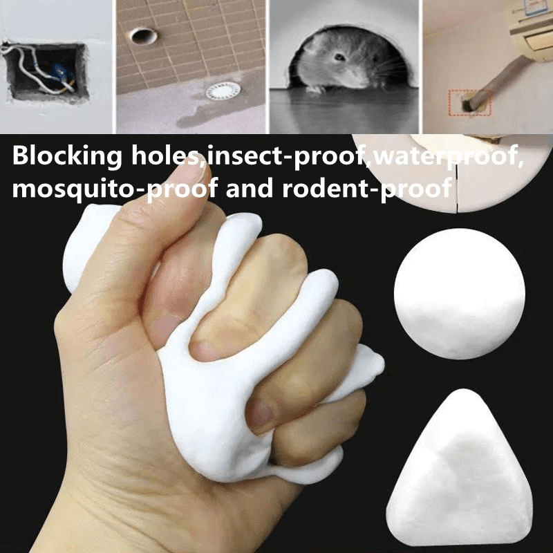 5pcs Wall Hole Sealant Sewer Pipe Waterproof Sealing Solid Glue