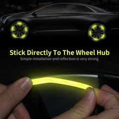 10pcs Reflective Hub Stickers for Car, Bicycle, Moto