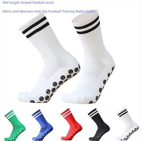 Non Slip Silica Gel Mid Calf Football Socks