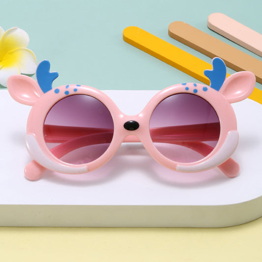 Girl's Cartoon Style Sunglasses Baby Silicone Anti-UV Glasses