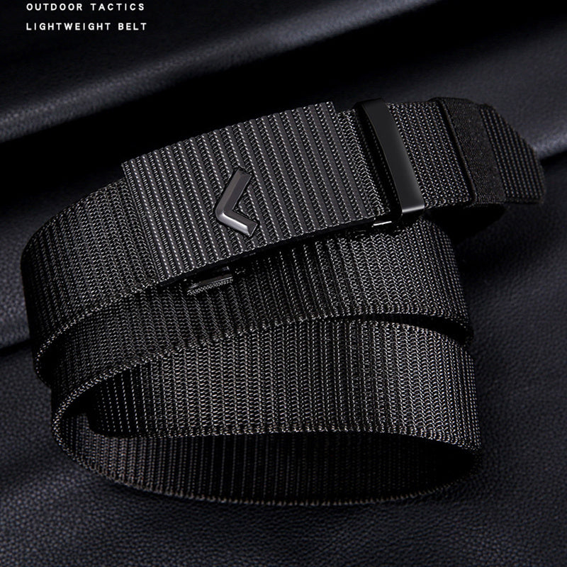 Men Automatic Buckle Nylon Army Tactical Belt Military Waist Canvas Belts