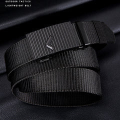 Men Automatic Buckle Nylon Army Tactical Belt Military Waist Canvas Belts