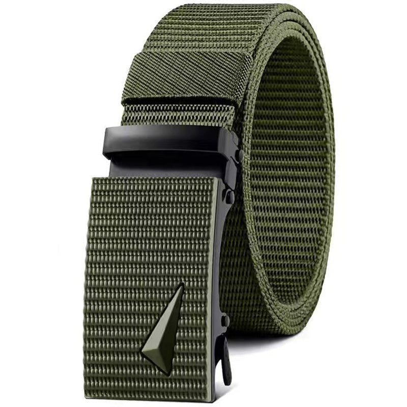 Men Automatic Buckle Nylon Army Tactical Belt Military Waist Canvas Belts