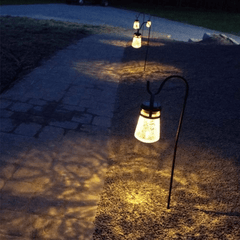 2 Adjustable Shepherd Hooks for Hanging Plants & Solar Lights