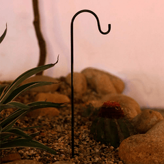2 Adjustable Shepherd Hooks for Hanging Plants & Solar Lights