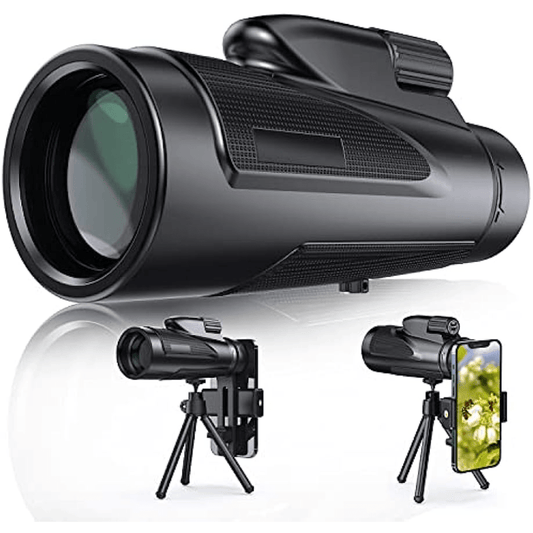 12x50 Monocular Telescope HD Bak4 Prism Waterproof Scope with Smartphone Adapter