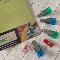 12pcs Sewing Clips With Scale Safety Clips Two Colors Binding Clips