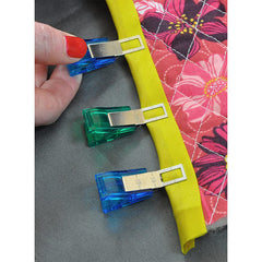 12pcs Sewing Clips With Scale Safety Clips Two Colors Binding Clips