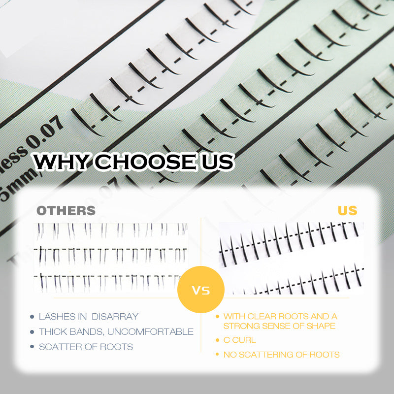 5 Boxes Lower False Eyelashes 5mm Lightweight Soft DIY Eyelash Extension