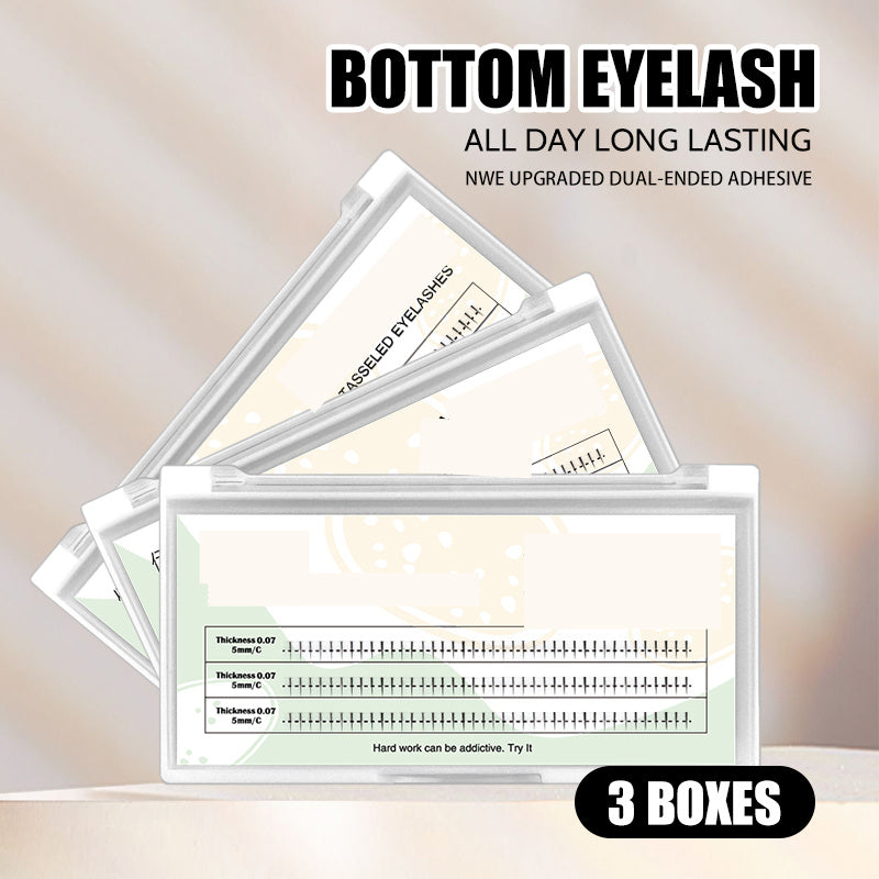 5 Boxes Lower False Eyelashes 5mm Lightweight Soft DIY Eyelash Extension