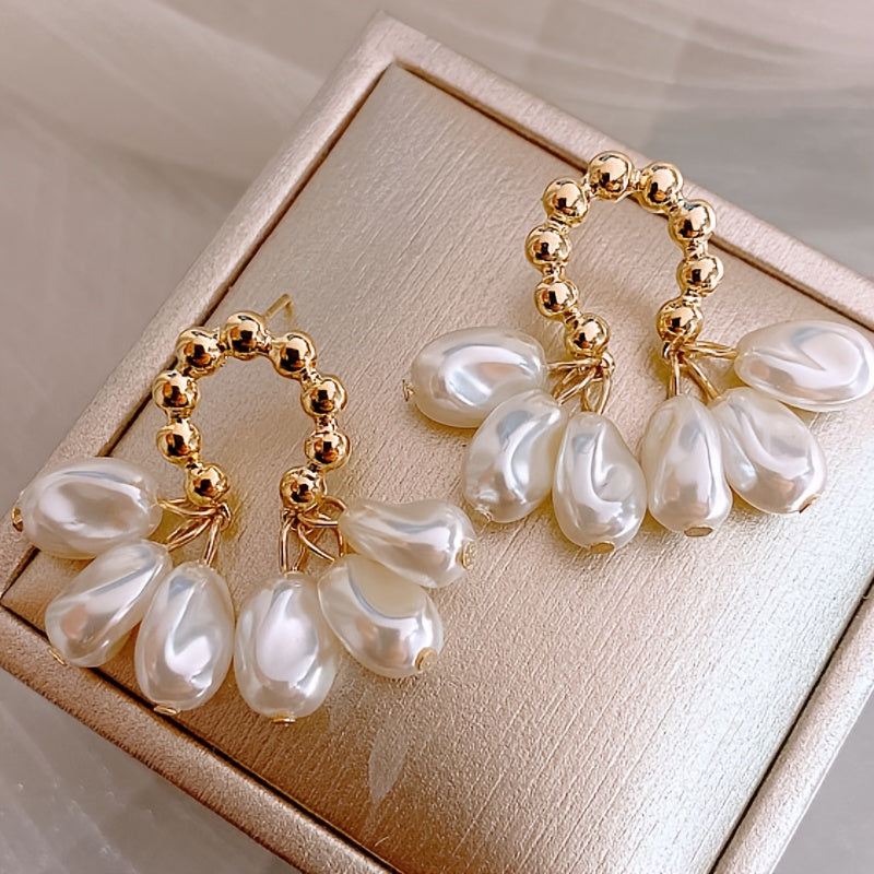 Baroque Pearl Earrings Add Feminine Charm