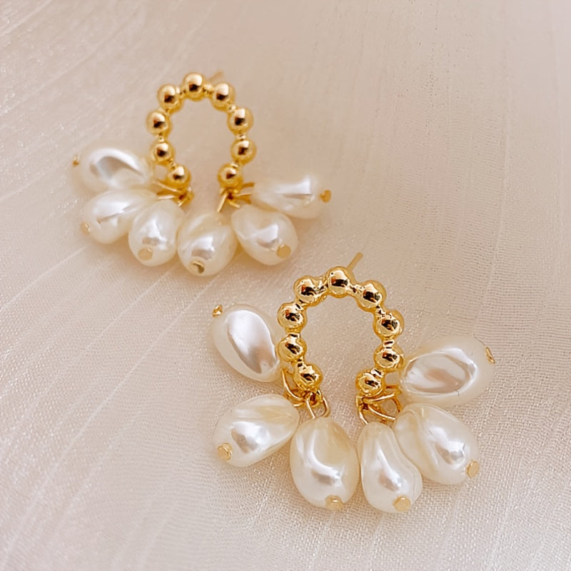 Baroque Pearl Earrings Add Feminine Charm