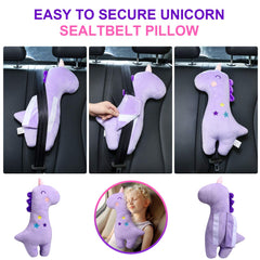 Unicorn Car Seat Belt Pillow for Comfort & Safety