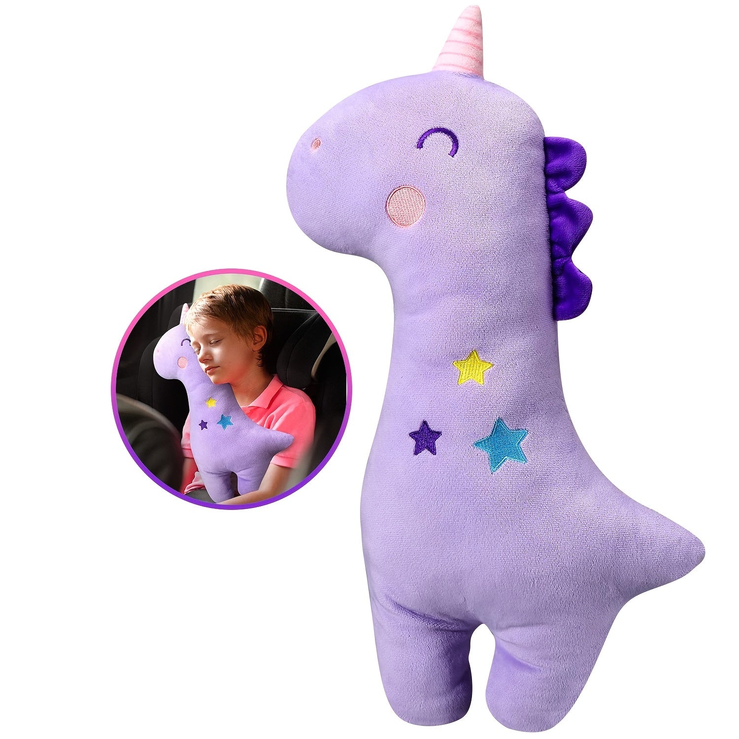 Unicorn Car Seat Belt Pillow for Comfort & Safety