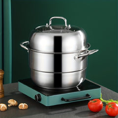 Stainless Steel 2 3 Tier Steamer Pot 30cm Kitchen Utensils Gadgets Accessories