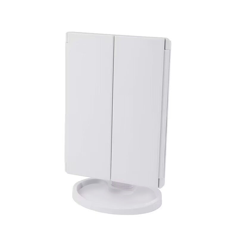 LED Makeup Vanity Mirror 2X 3X Magnification Touch Control Trifold Portable
