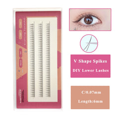 Soft and Natural Japanese Cluster Lashes for DIY Extensions