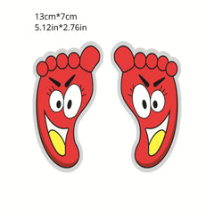 Small Footprint Bathroom Floor Stickers Cartoon Kindergarten Decoration