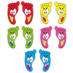 Small Footprint Bathroom Floor Stickers Cartoon Kindergarten Decoration