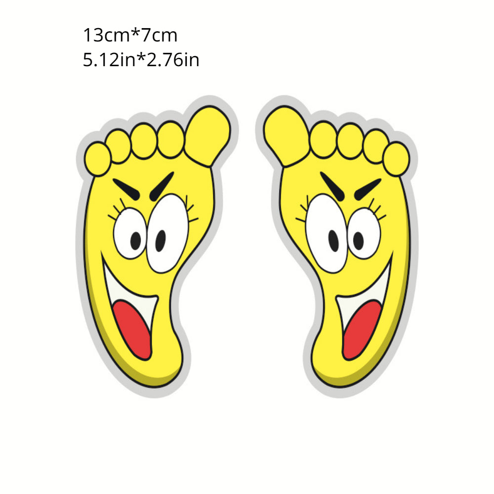 Small Footprint Bathroom Floor Stickers Cartoon Kindergarten Decoration