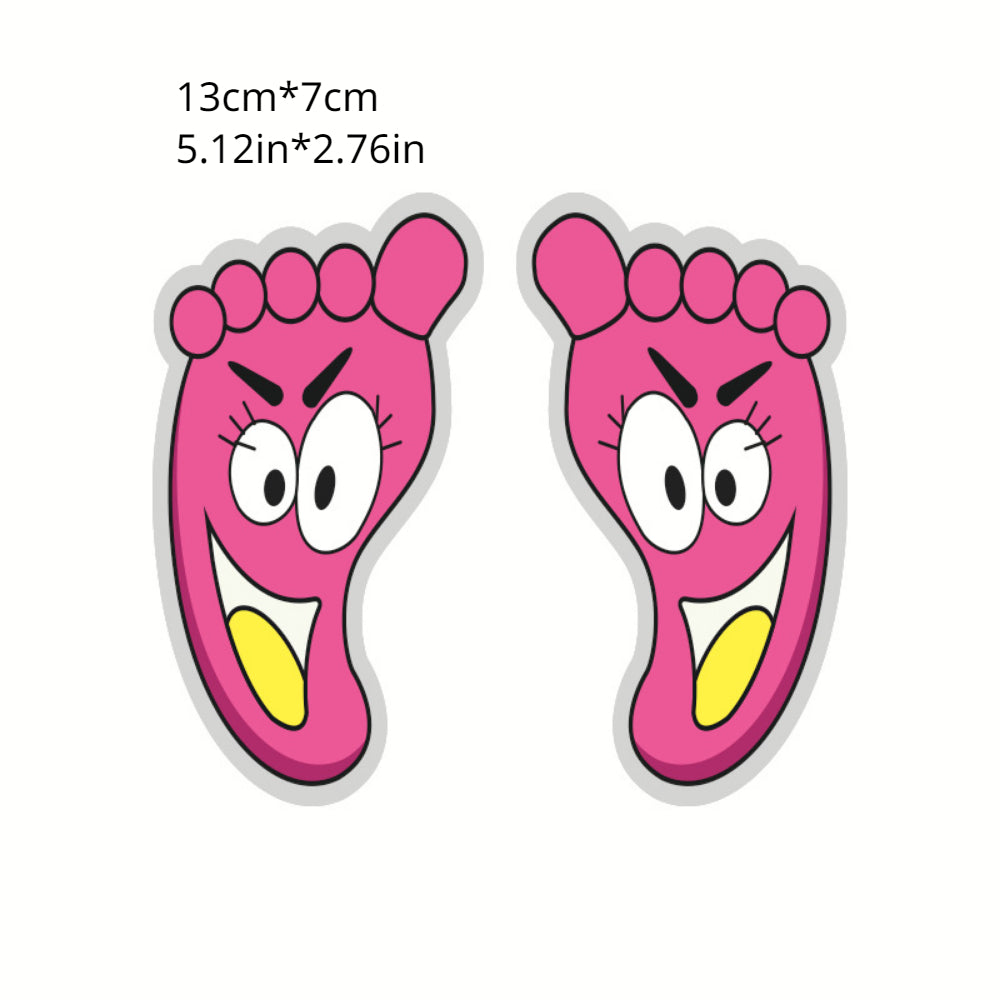 Small Footprint Bathroom Floor Stickers Cartoon Kindergarten Decoration