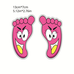 Small Footprint Bathroom Floor Stickers Cartoon Kindergarten Decoration