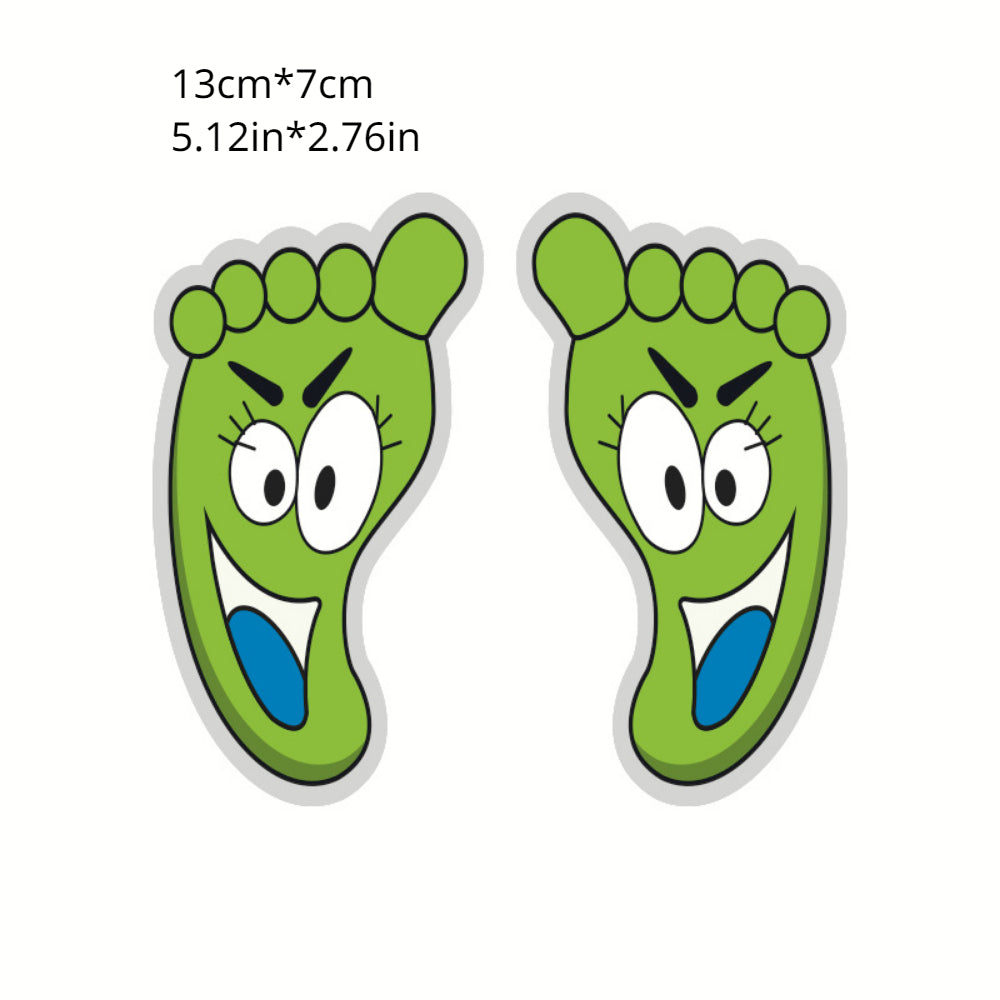 Small Footprint Bathroom Floor Stickers Cartoon Kindergarten Decoration