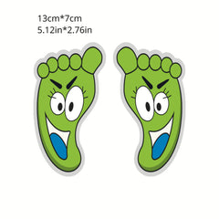 Small Footprint Bathroom Floor Stickers Cartoon Kindergarten Decoration
