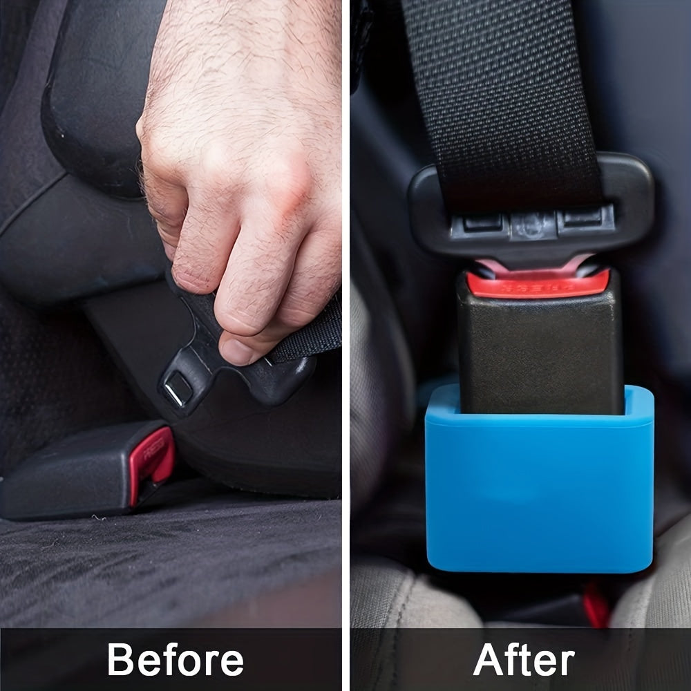 1pc Silicone Car Seat Belt Buckle Holder for Kids Safety