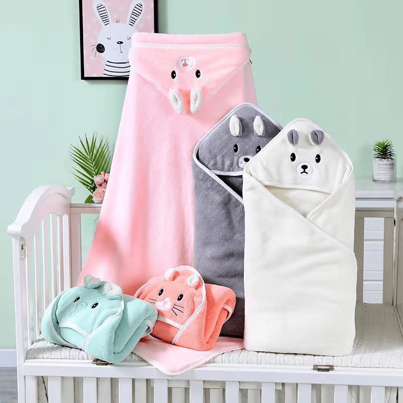 Soft Baby Bath Towel With Hood for Newborns