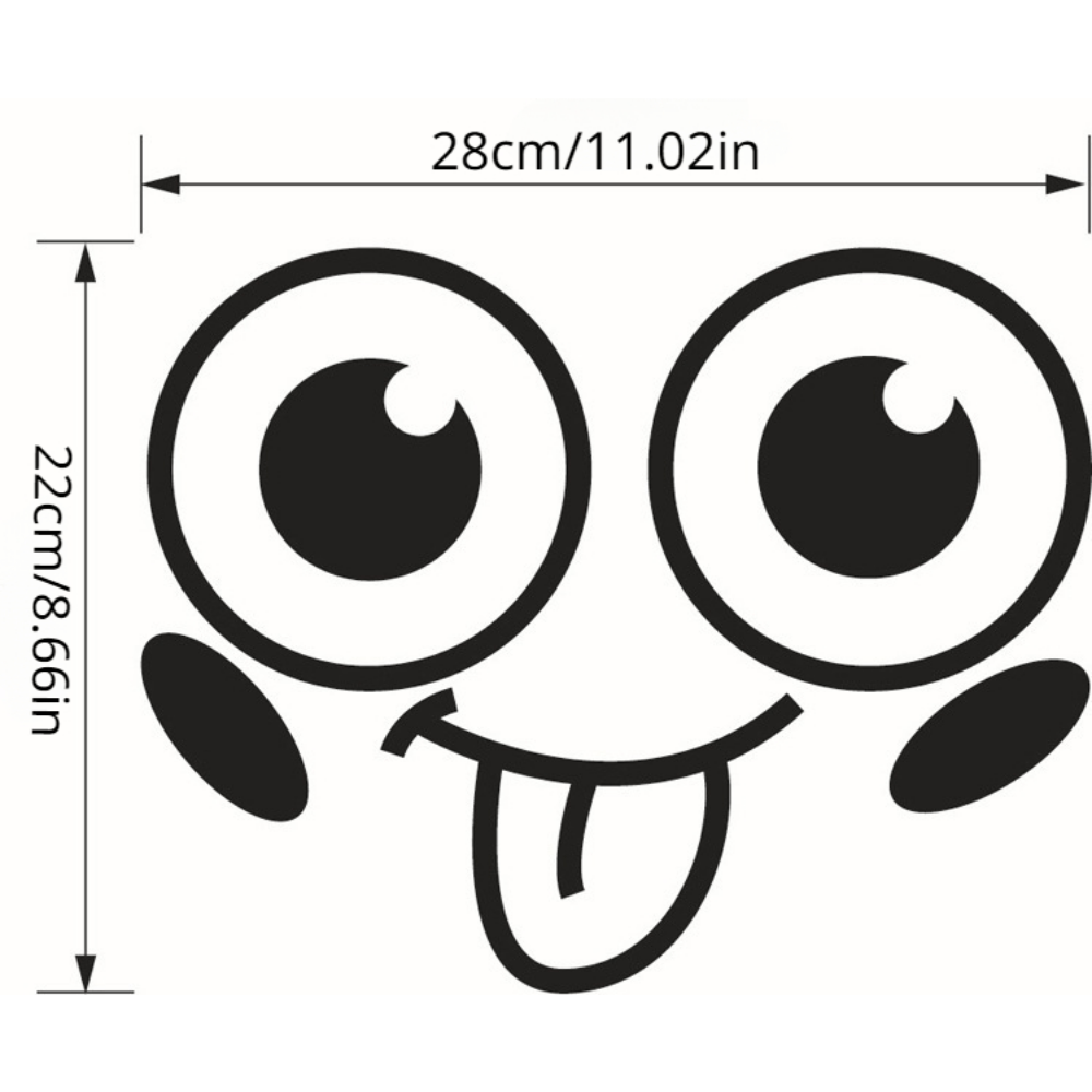 Smiling Faces Toilet Post Bathroom Wall Decor Stickers