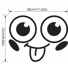 Smiling Faces Toilet Post Bathroom Wall Decor Stickers