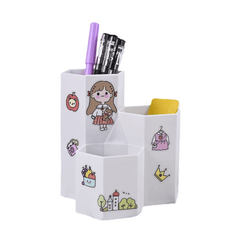 10pcs Random Cartoon PVC Waterproof Pencil Case Label Stickers