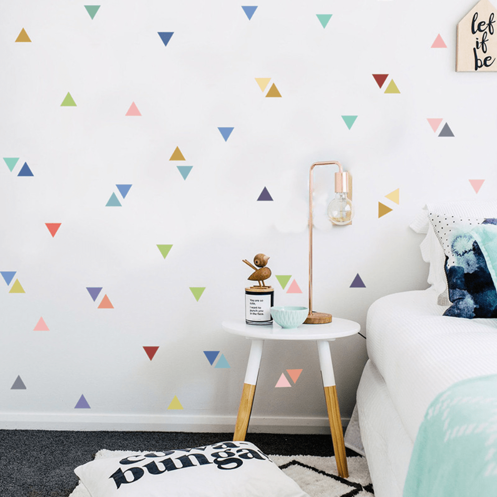 Kids Bedroom Triangle Wall Stickers