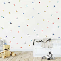 Kids Bedroom Triangle Wall Stickers