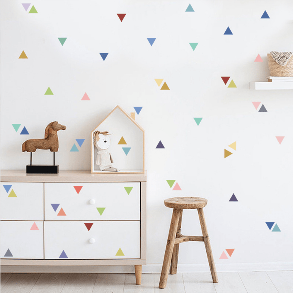 Kids Bedroom Triangle Wall Stickers
