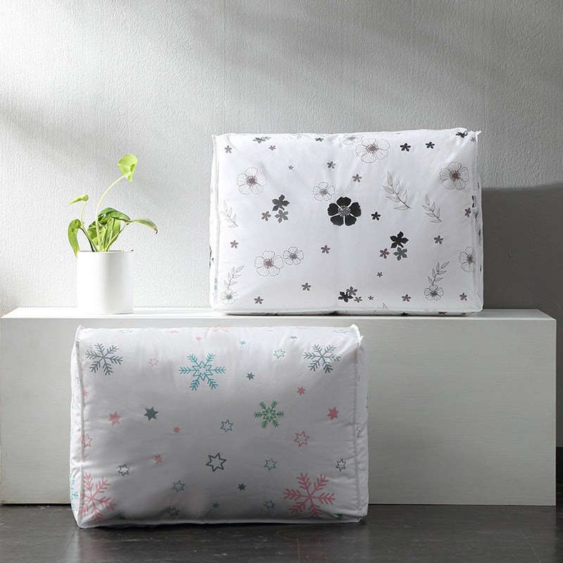 Flower Print Quilt Storage Bag Large Moving Packaging Bag