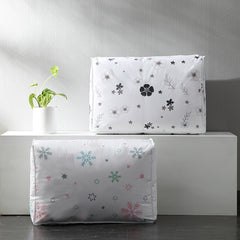 Flower Print Quilt Storage Bag Large Moving Packaging Bag