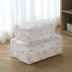 Flower Print Quilt Storage Bag Large Moving Packaging Bag