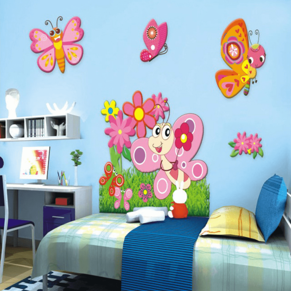 Small Butterfly Wall Stick PVC Cartoon Wall Stickers