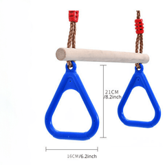 Wood Rod Injection Molding Handshake Hanging Ring Children's Swing