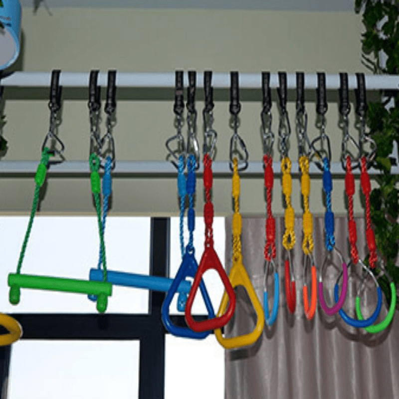 Wood Rod Injection Molding Handshake Hanging Ring Children's Swing