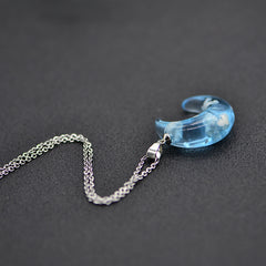 Luminous Sky Cloud Necklace Moon Resin Jewelry